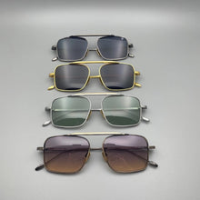 Load image into Gallery viewer, Men Pure Titanium Rectangle Quality  Sunglasses Can do Myopia Lens Sun Glasses