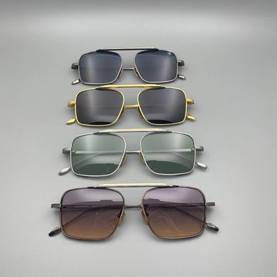 Men Pure Titanium Rectangle Quality  Sunglasses Can do Myopia Lens Sun Glasses