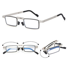 Load image into Gallery viewer, Men Reading Portable Anti Eyestrain Presbyopia Eyeglasses Blue Light Blocking Readers Glasses Foldable Reading Glasses