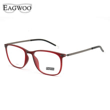 Load image into Gallery viewer, Men Rectangular Eyeglasses Full Rim Metal Optical Frame Prescription Spectacle Myopia Business Eye Glasses Super Light Blue