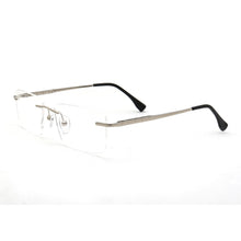 Load image into Gallery viewer, Men Rectangular Rimless Eyeglass Frames for Men Square Business Metal Optical Glasses Frames Light Spectacles Gold Silver Black