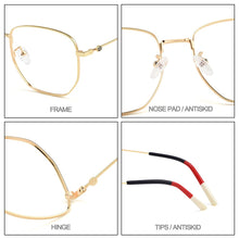 Carica l&#39;immagine nel visualizzatore di Gallery, Men Retro Square Titanium Alloy Big Glasses Frame For Myopia Prescription Eyeglasses Women Spectacles Frame MD03690