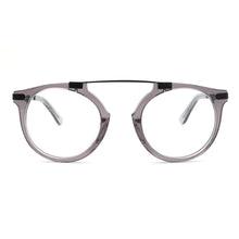 Load image into Gallery viewer, Men Round Eyeglass Frame Women Optical Glasses Frames Transparent Grey Light Metal Prescription Eyewear Retro Vintage Spectacles