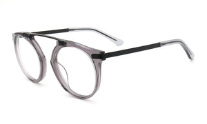 Men Round Eyeglass Frame Women Optical Glasses Frames Transparent Grey Light Metal Prescription Eyewear Retro Vintage Spectacles