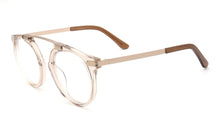Load image into Gallery viewer, Men Round Eyeglass Frame Women Optical Glasses Frames Transparent Grey Light Metal Prescription Eyewear Retro Vintage Spectacles