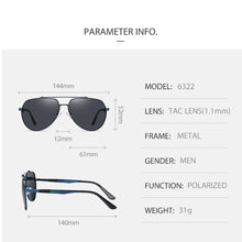 Load image into Gallery viewer, Men Sunglasses Classic Outdoor Sun Glasses Polarized UV400 Lens Driving Sports Women Eyewear For Male/Female 6322