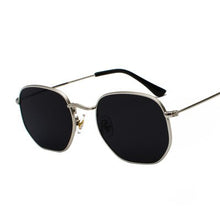 Carica l&#39;immagine nel visualizzatore di Gallery, Men Sunglasses Hexagon Sunglasses  Women Metal Frame Fishing Glasses Gold tea Eyewear UV400 womens   shades for women