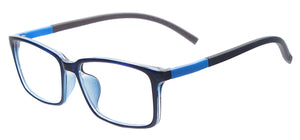 Men TR90 Full Rim Eyeglasses Frame Women Lightweight Square Glasses For Reading Myopia Lenses