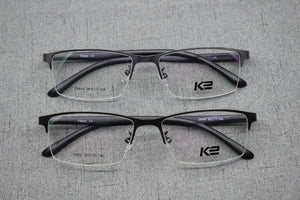 Men TR90 Lightweight Myopia Eyeglass Frames Alloy Half Rimless Metal Glasses Optical Brand Spectacles Z8864