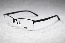 Load image into Gallery viewer, Men TR90 Lightweight Myopia Eyeglass Frames Alloy Half Rimless Metal Glasses Optical Brand Spectacles Z8864