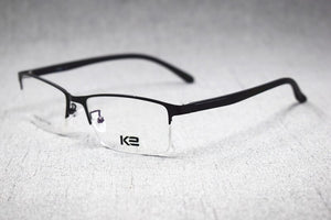 Men TR90 Lightweight Myopia Eyeglass Frames Alloy Half Rimless Metal Glasses Optical Brand Spectacles Z8864