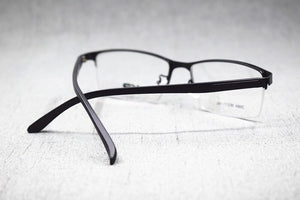Men TR90 Lightweight Myopia Eyeglass Frames Alloy Half Rimless Metal Glasses Optical Brand Spectacles Z8864