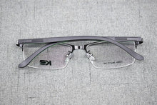 Load image into Gallery viewer, Men TR90 Lightweight Myopia Eyeglass Frames Alloy Half Rimless Metal Glasses Optical Brand Spectacles Z8864