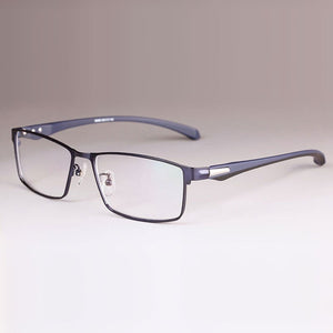 Men Titanium Alloy Eyeglasses Frame for Men Eyewear Flexible Temples Legs IP Electroplating Alloy Material,Full Rim and Half Rim