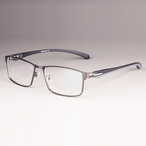 Men Titanium Alloy Eyeglasses Frame for Men Eyewear Flexible Temples Legs IP Electroplating Alloy Material,Full Rim and Half Rim