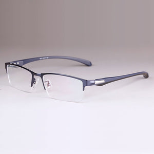 Men Titanium Alloy Eyeglasses Frame for Men Eyewear Flexible Temples Legs IP Electroplating Alloy Material,Full Rim and Half Rim