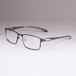 Men Titanium Alloy Eyeglasses Frame for Men Eyewear Flexible Temples Legs IP Electroplating Alloy Material,Full Rim and Half Rim