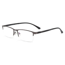 Carica l&#39;immagine nel visualizzatore di Gallery, Occhiali da vista da uomo senza montatura in lega di titanio per uomo Occhiali da vista Aste flessibili Gambe Galvanotecnica IP S61006 