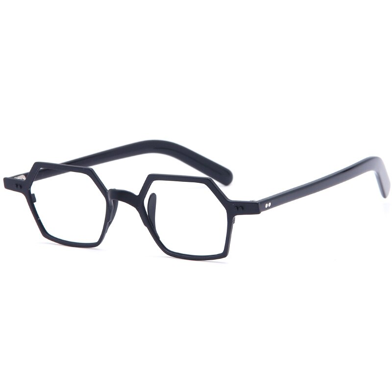 Men Titanium Glasses Frame Square Japan  Myopia Optical Prescription Acetate Eyeglasses Retro Small  Eyewear