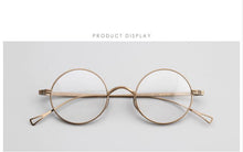 Load image into Gallery viewer, Men Titanium Round Glasses Women Vintage Japan Myopia Optical Prescription Eyeglasses Frames Clear Small Eyewear Oculos