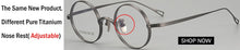 Load image into Gallery viewer, Men Titanium Round Glasses Women Vintage Japan Myopia Optical Prescription Eyeglasses Frames Clear Small Eyewear Oculos
