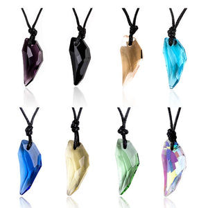 Men Tribal Stark Wolf Fang Tooth Pendant Necklace Vintage Austrian Crystal Wolf Tooth Dragon Women Pendant Necklace jewellery