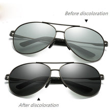 Load image into Gallery viewer, Men UV400 Fishing Polarized Photochromatic Sunglasses Outdoor Driving Running Transition Chameleon Lens for women Fale