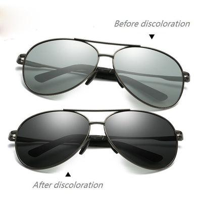 Men UV400 Fishing Polarized Photochromatic Sunglasses Outdoor Driving Running Transition Chameleon Lens for women Fale