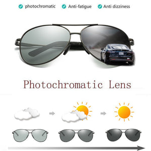 Men UV400 Fishing Polarized Photochromatic Sunglasses Outdoor Driving Running Transition Chameleon Lens for women Fale