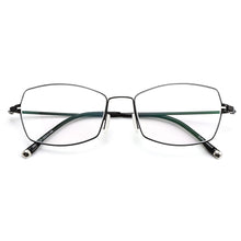 Load image into Gallery viewer, Men Ultralight Titanium Alloy Full Rim Eyeglasses Frame For Prescription Spectacles Flexible Temple Legs IP Electroplating S6614