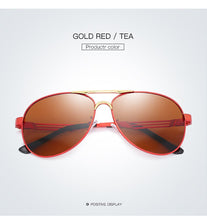 Carica l'immagine nel visualizzatore di Gallery, Occhiali da sole polarizzati in alluminio vintage da uomo Occhiali da sole da lavoro classici Occhiali da guida con lenti rivestite per uomo/donna Oculos De Sol 