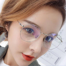 Load image into Gallery viewer, Men Vintage Anti Blue Light Hexagon Glasses Frame Women Lens Myopia Optical Mirror Simple Metal Anti-blue Clear Eyewear Frames