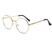 Load image into Gallery viewer, Men Vintage Anti Blue light Glasses Frame Round Women Lens Myopia Optical Mirror Simple Metal Anti-blue Clear Eyewear Frames
