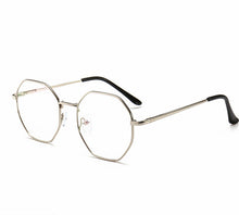 Carica l'immagine nel visualizzatore di Gallery, Men Vintage Anti Blue light Glasses Frame Round Women Lens Myopia Optical Mirror Simple Metal Anti-blue Clear Eyewear Frames