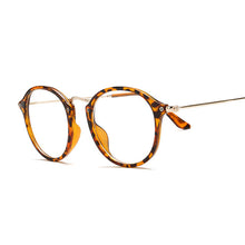 Load image into Gallery viewer, Men Vintage Glasses Frame Round Women Lens Myopia Optical Mirror Simple Metal Clear Eyewear Frames