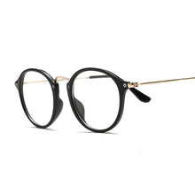 Load image into Gallery viewer, Men Vintage Round Glasses Frame Round Women Lens Myopia Optical Mirror Simple Metal Cat Eye Clear Eyewear Frames