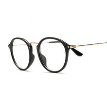Load image into Gallery viewer, Men Vintage Round Glasses Frame Round Women Lens Myopia Optical Mirror Simple Metal Cat Eye Clear Eyewear Frames