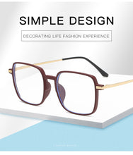 Load image into Gallery viewer, Men Women Anti-blue Light Glasses Frame 2023 Vintage Large Square Eyeglasses Blocking Blue-ray Metal Spectacles Frames