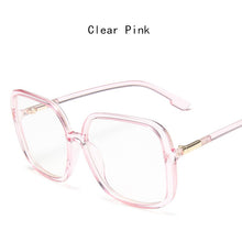 Load image into Gallery viewer, Men Women Anti-blue Light Glasses Frame Vintage Large Square Eyeglasses Blocking Blue-ray Oversized  Spectacles Frames