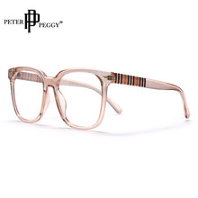 Load image into Gallery viewer, Men Women Anti-blue Light Glasses Frame Vintage Large Square Eyeglasses Blocking Blue-ray Oversized Spectacles Frames TR90