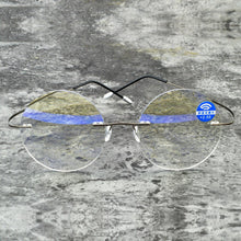 Load image into Gallery viewer, Men Women Blue Light Blocking Ultralight Rimless Round Portable Frameless Reading Glasses +0.75 +1 +1.25 +1.5 +1.75 To +4