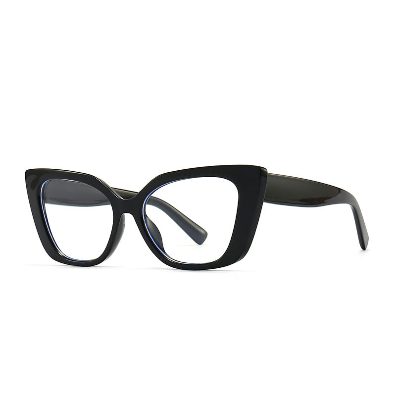 Men Women Cat Eye Anti-blue Light Glasses Frame Vintage Small Square Eyeglasses Blocking Blue-ray Spectacles Frames