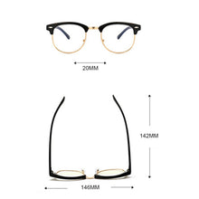 Load image into Gallery viewer, Men Women Eyeglasses Classic Glasses Light Computer Radiation Protection Eyewear Clear Lens Nerd Frames