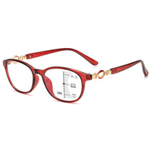 Load image into Gallery viewer, Men Women Multifocal Reading Glasses Progressive Bifocal Anti Blue Light UV Protect Presbyopic Eyeglasses Computer Eyewear 2023