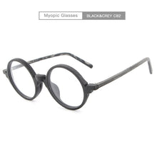 Carica l&#39;immagine nel visualizzatore di Gallery, Men Women Myopia glasses Wooden Frame with Clear Lenses Brand Design Eyeglass
