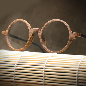 Men Women Myopia glasses Wooden Frame with Clear Lenses Brand Design Eyeglass