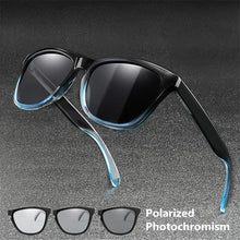 Carica l&#39;immagine nel visualizzatore di Gallery, Uomo Donna Occhiali da sole fotocromatici Occhiali da sole quadrati classici da donna polarizzati Montatura sfumata Designer di marca UV400 protegge gli oculos 