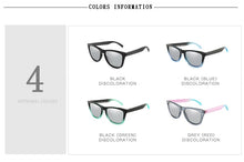 Carica l&#39;immagine nel visualizzatore di Gallery, Uomo Donna Occhiali da sole fotocromatici Occhiali da sole quadrati classici da donna polarizzati Montatura sfumata Designer di marca UV400 protegge gli oculos 