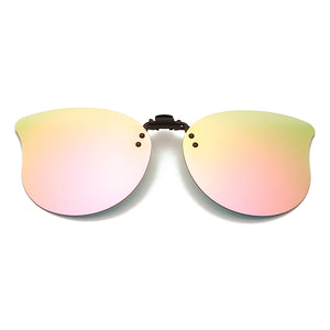 Men Women Polarized Clip On Sunglasses Driving Night Vision Lens Car Driver Goggles Anti-UVA UVB Clip Custom Prescription Myopia