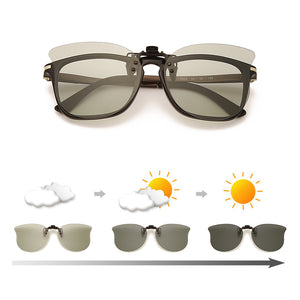 Men Women Polarized Clip On Sunglasses Driving Night Vision Lens Car Driver Goggles Anti-UVA UVB Clip Custom Prescription Myopia